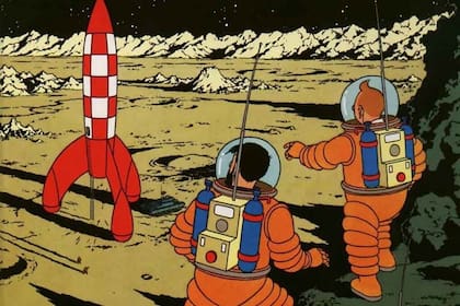 Tintín llegó a la Luna 15 años antes que Neil Armstrong