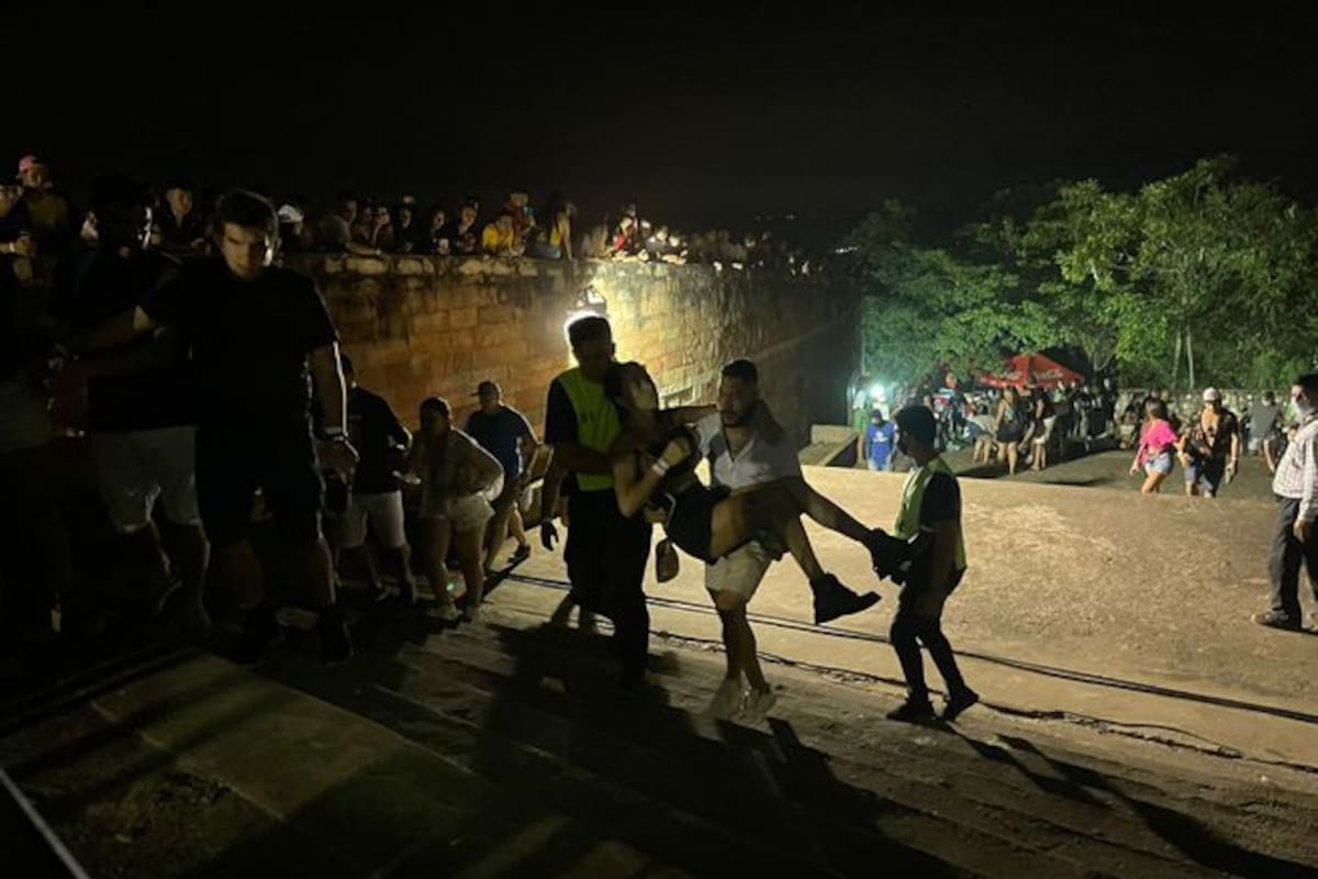 Tiroteo en un concierto en Paraguay. Foto: Marta Escurra (Gentileza:Abc)