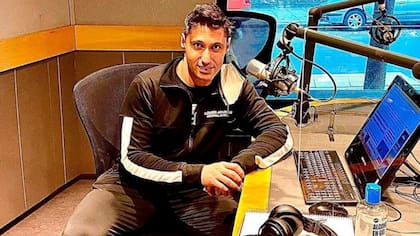 Tito Speranza en su nueva faceta como periodista deportivo en una radio