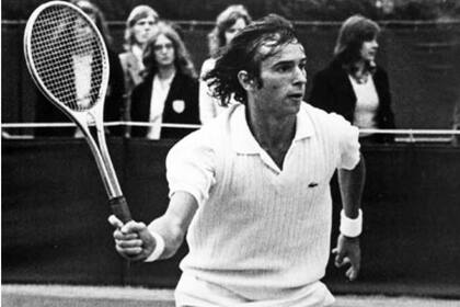 Tito Vázquez, durante su etapa como jugador, en Wimbledon