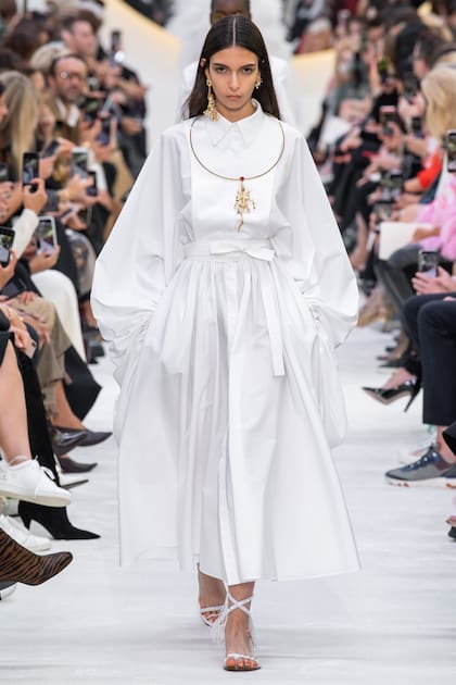 Tiziana Espósito en la pasarela de Valentino