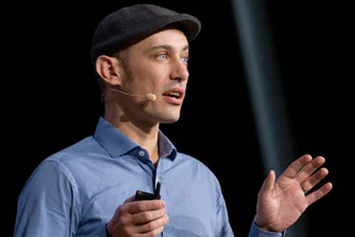 Tobi Lutke, director ejecutivo de Shopify, en una conferencia. Crédito: Shopify.