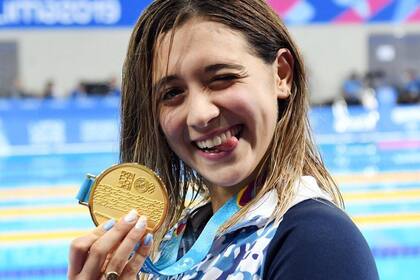 Toda la frescura de Delfina Pignatiello, que ganó en las tres distancias que compitió en Lima 2019