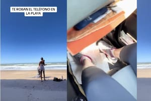 Toda la secuencia quedó registrada en el video y lo compartió después en las redes sociales