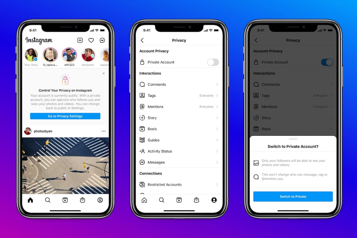 Todas las cuentas en Instagram creadas por menores serán privadas, una medida que la compañía ofrecerá junto a una serie de cambios en las interacciones y el alcance de los anuncios publicitarios