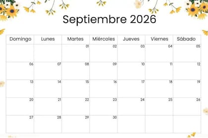 Todas las fechas para organizarse en septiembre