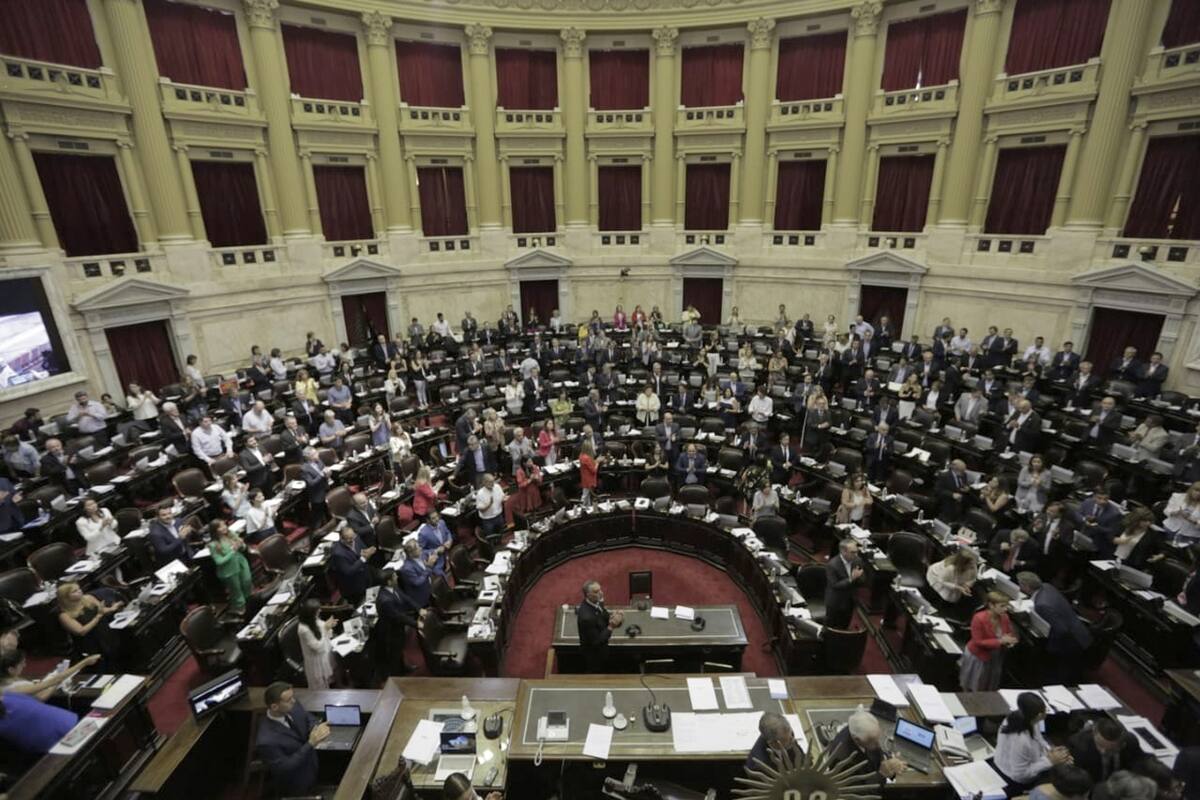 Todas las imágenes de la maratónica sesión en Diputados