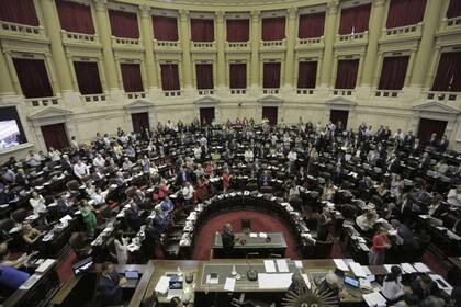 Todas las imágenes de la maratónica sesión en Diputados