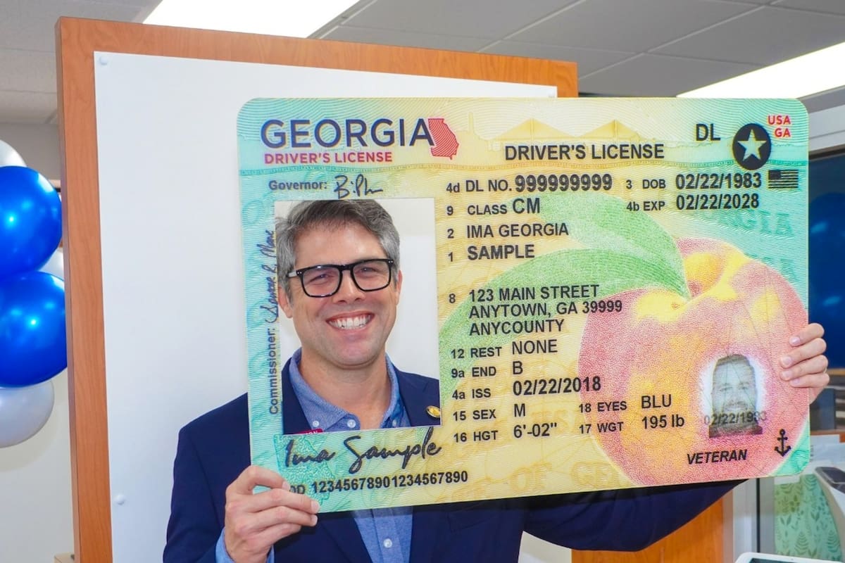 Todas las licencias emitidas en Georgia después de 2012 cumplen con los requisitos federales de la ley Real ID