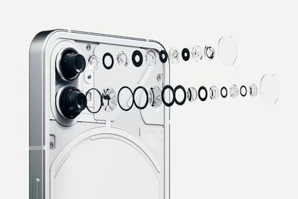 Todas las partes de las lentes de las cámaras del Nothing Phone 1