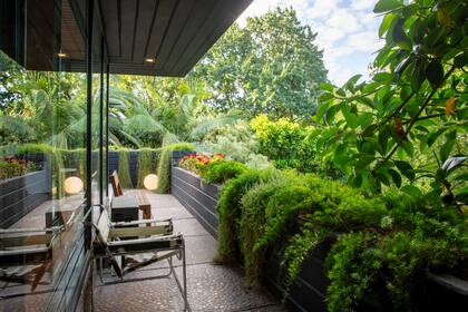 Todas las plantas tienen balcones con vistas a la barranca