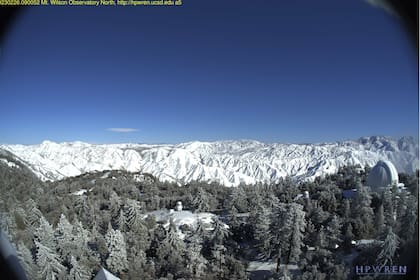 Todas las zonas montañosas de California se cubrieron de nieve durante los últimos días