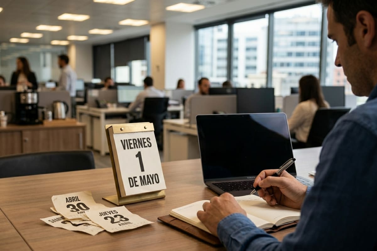 Todo lo que hay que saber sobre cómo se paga el feriado del 1° de mayo por el Día del Trabajador (imagen ilustrativa generada con IA)