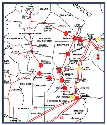 Todo rojo. Este es uno de los gráficos que alertó al sector eléctrico sobre los posibles cortes en el verano.