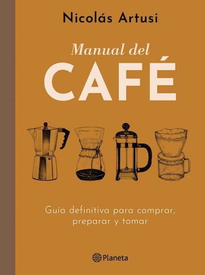 Con un lenguaje llano, acompañado de ilustraciones y recuadros, el libro reúne toda la información en torno a esta bebida: desde las características de cada grano hasta las diferencias entre los espressos, la preparación favorita del autor.