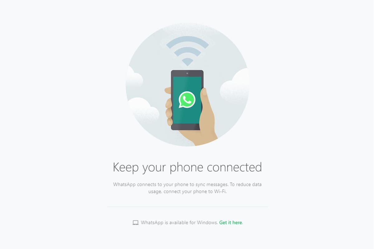 Todo Whatsapp Web amaneció en inglés