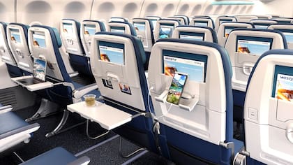 Todos los asientos contarán con un puerto para cargar dispositivos electrónicos (WestJet)