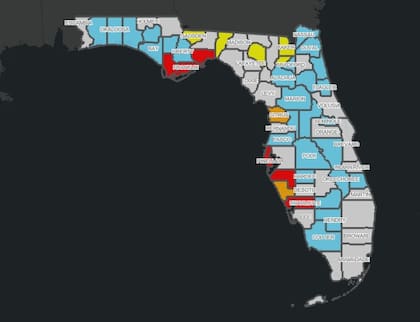 Todos los condados de Florida con órdenes de evacuación