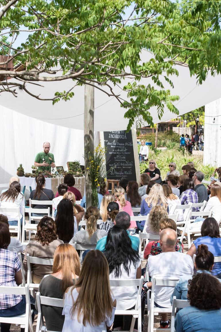 Todos los días, charlas, jardines demostrativos y experiencias para compartir