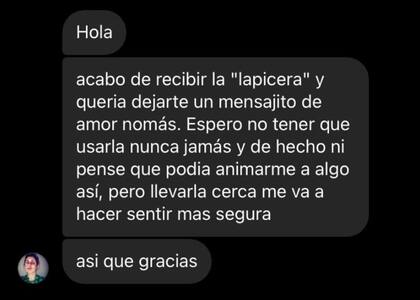 Todos los días el emprendimiento recibe mensajes de los compradores que se muestran muy agradecidos