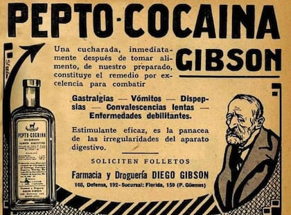 Todos los males que podía curar una cucharada de Pepto Cocaína: gastralgias, vómitos, dispepsias, convalescencias lentas, enfermedades debilitantes
