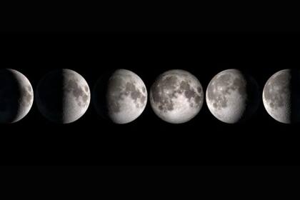 Todos los meses, la Luna pasa por cuatro fases: cuarto creciente, llena, cuarto menguante y nueva