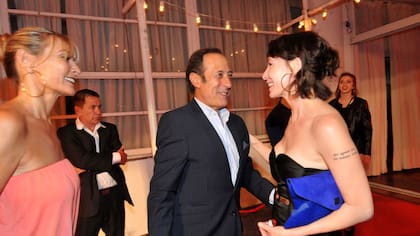 Francella, su mujer y Gloria Carrá
