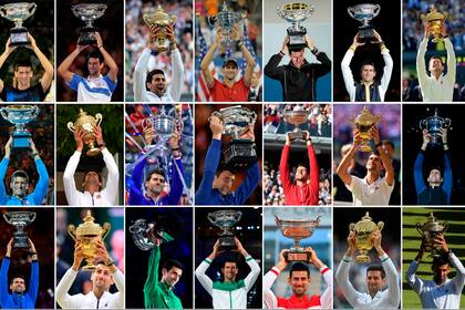 Todos los títulos de Grand Slam de Novak Djokovic, el que se supo entrometer y reinar junto a Roger Federer y Rafael Nadal