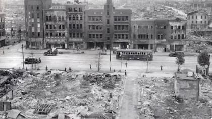 Tokio en 1945, tras la campaña de bombardeos durante la Segunda Guerra Mundial (FOTO: GETTY)