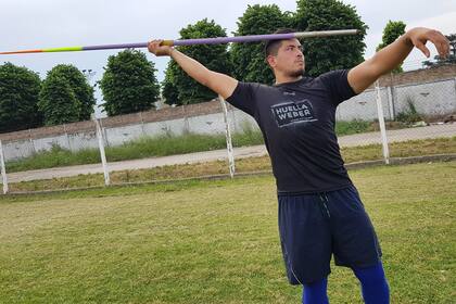 Toledo está en la Argentina y en enero volverá a Finlandia, donde se entrena con el mejor coach de jabalina del mundo