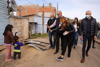 Tolosa Paz y Gollán, de campaña en Berisso