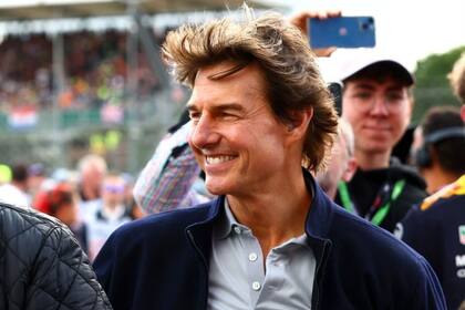 Tom Cruise en el GP de Silverstone de la F1