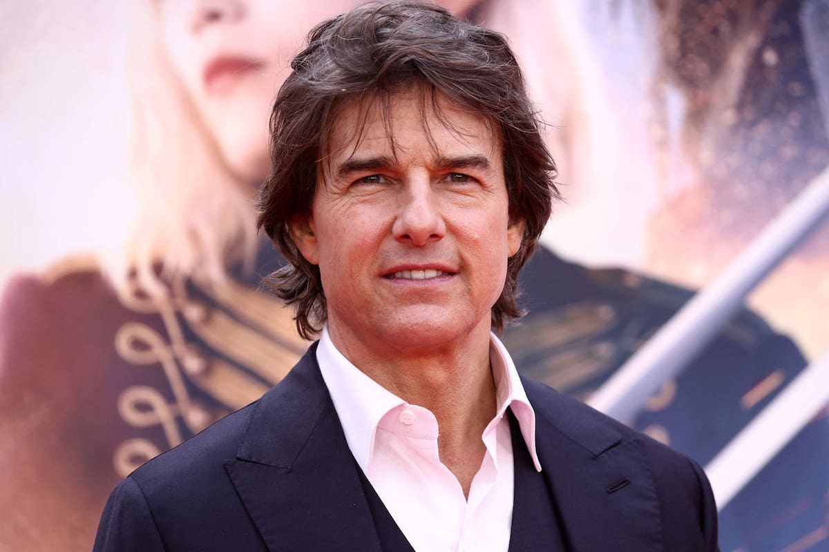 Tom Cruise poses for photographers upon arrival at the premiere of the film 'Mission: Impossible - Dead Reckoning Part One' on Thursday, June 22, 2023 in London. (Vianney Le Caer/Invision/AP)