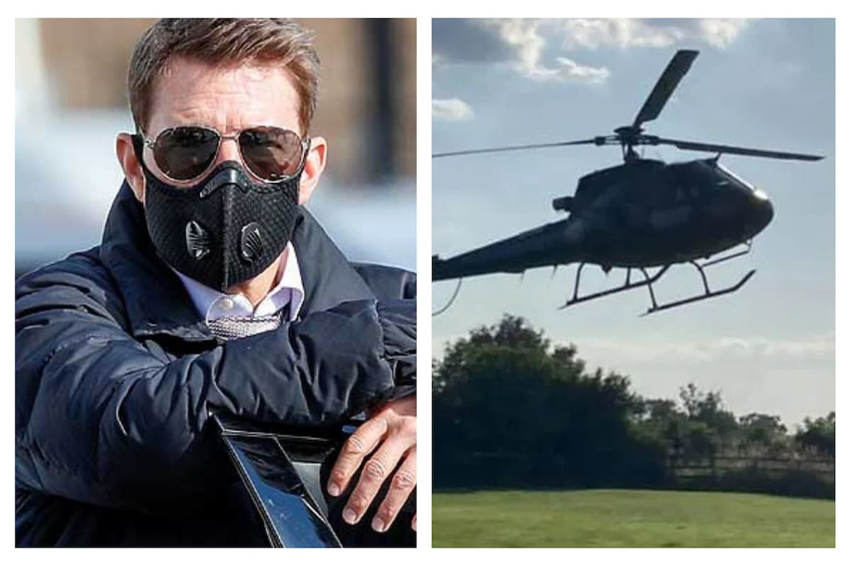 Tom Cruise tuvo que aterrizar de forma repentina en el jardín privado de una familia británica