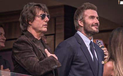 Tom Cruise y David Beckham, presentes en el SoFi Stadium de Los Ángeles