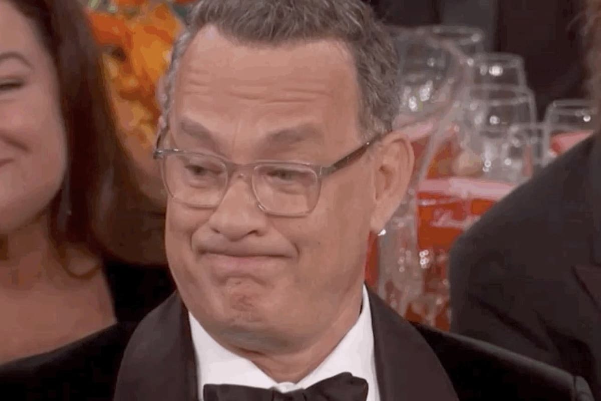 Tom Hanks no la pasó nada bien durante el monólogo de apertura de los Globos de Oro 2020