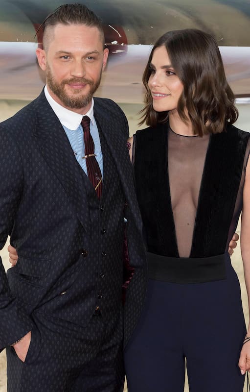 Tom Hardy con Charlotte Riley