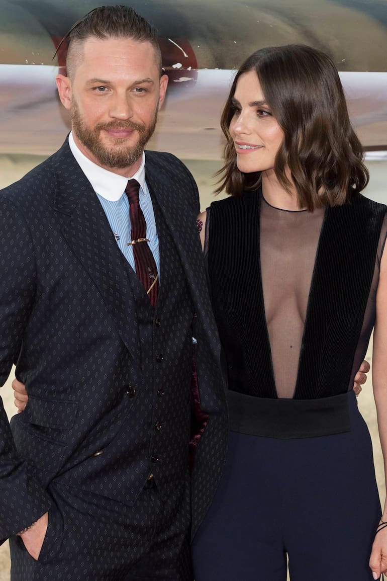 Tom Hardy con Charlotte Riley