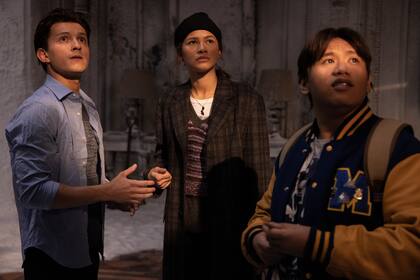 Tom Holland, Zendaya y Jacob Batalon en Spider-Man: Sin camino a casa, la película más vista del año en la Argentina, con una duración de dos horas y media
