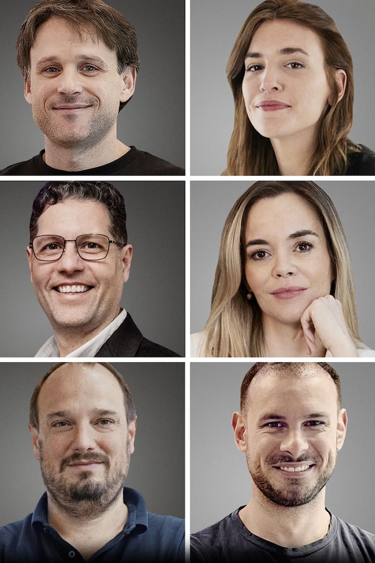 Tomás Azzali (Mercado Pago), Julieta López (Naranja X), Christian Balatti (Personal Pay), Mayra Sciarrillo (Ualá), Daniel Conte (Prex) y Mariano Squaiera (Go Cuotas)
