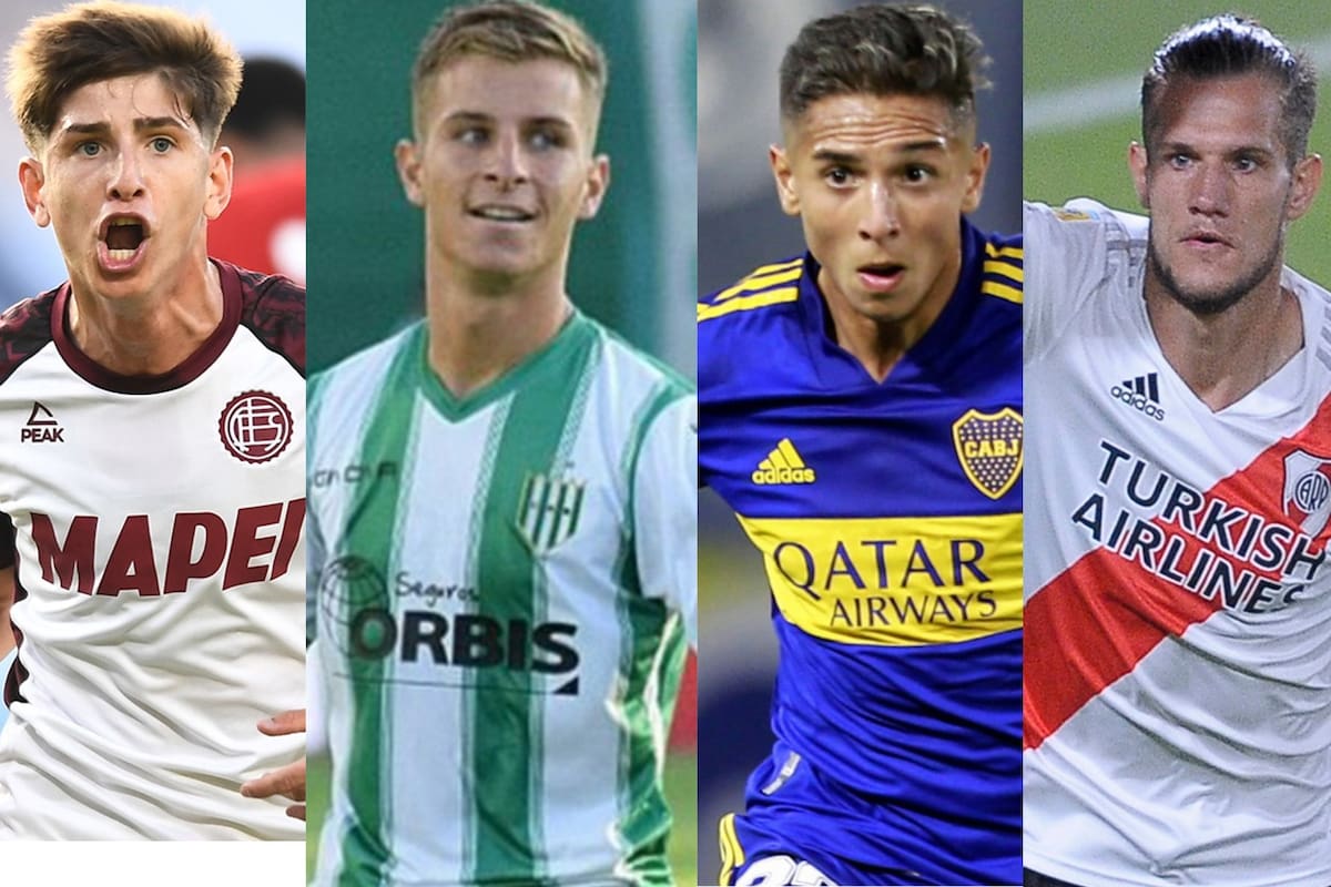 Tomás Belmonte (Lanús), Giuliano Galoppo (Banfield), Agustín Almendra (Boca) y Bruno Zuculini (River), los mejores exponentes del 'box to box' en el fútbol argentino