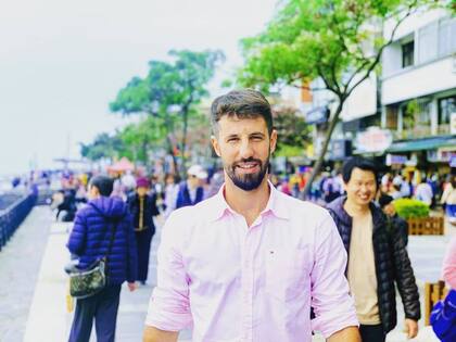 Tomás Bianchi, de 33 años, se despertó por el fuerte temblor cerca de las 8 de la mañana del miércoles
