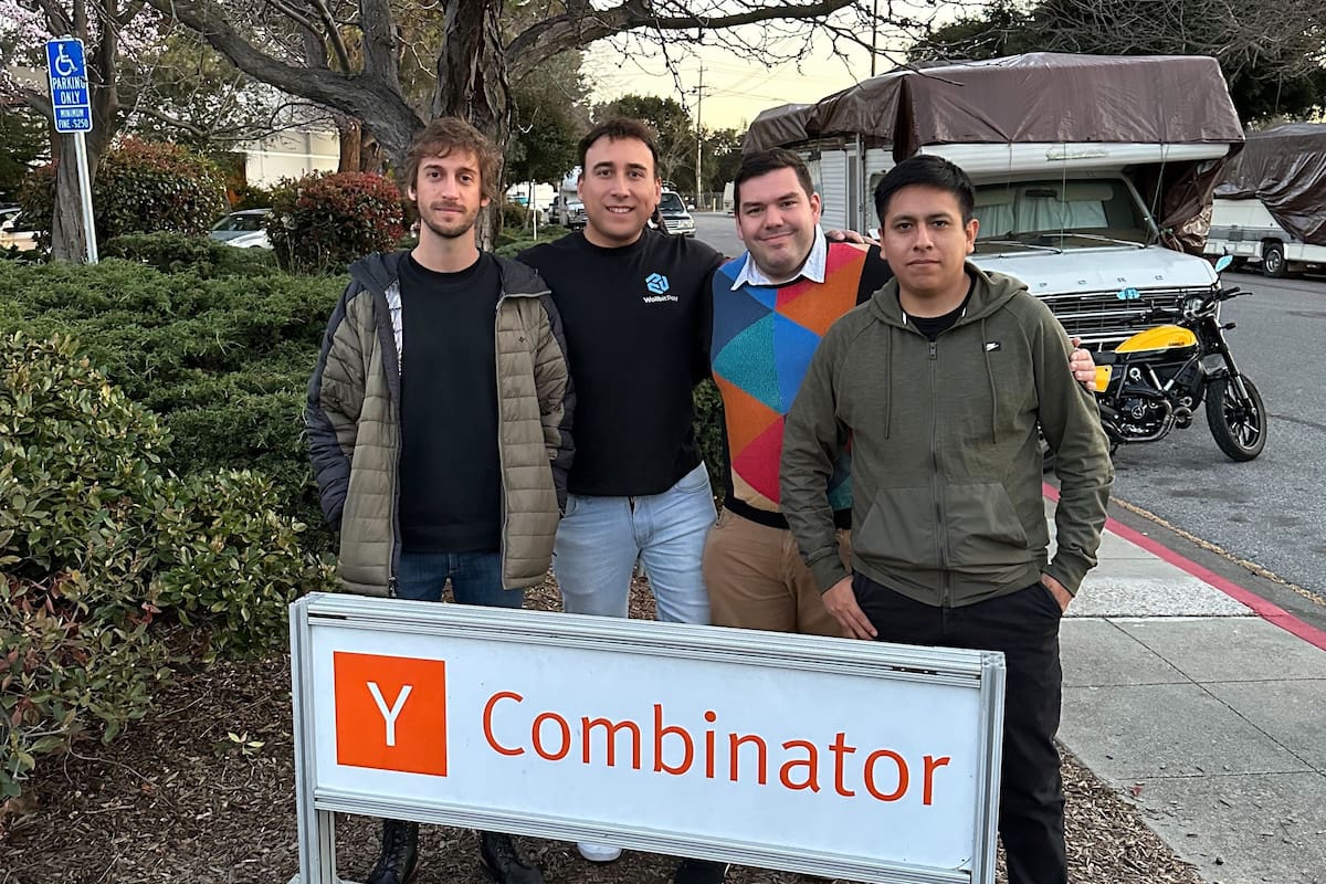 Tomás Bruzza, Rodrigo Vidal, Braian Fritz y Martín Gira, los fundadores de Wallbit