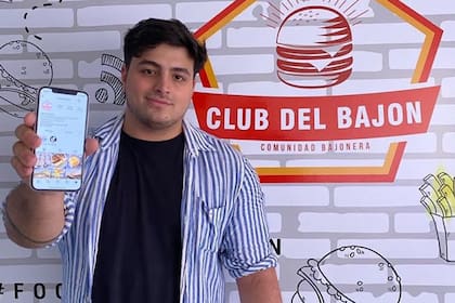 Tomás Calvagna es el centennial detrás de El Club del Bajón, un emprendimiento gastronómico que no para de expandirse.