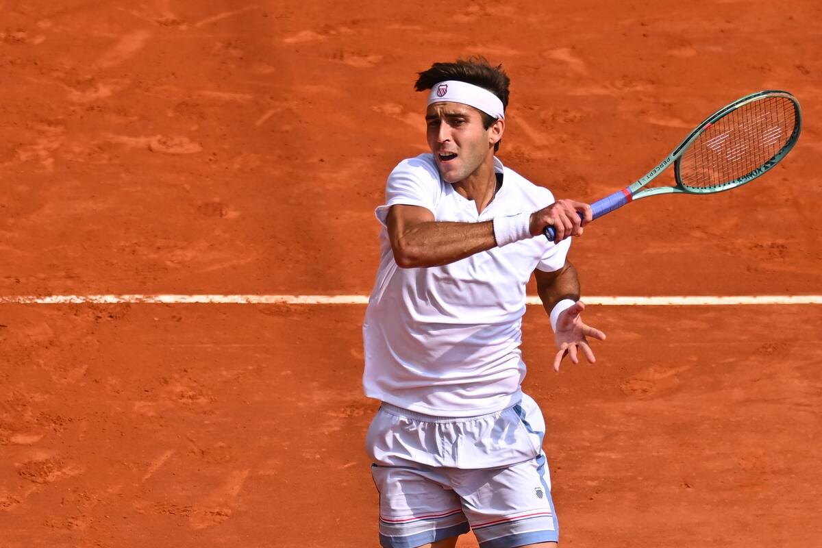 Tomás Etcheverry venció al francés Moutet y avanza en Montecarlo; se medirá con Davidovich Fokina