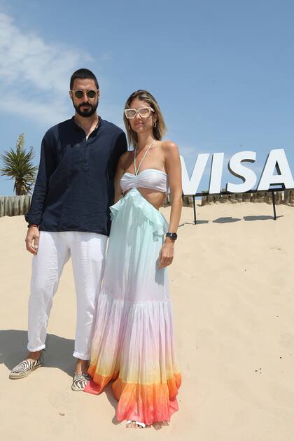 Tomás Eurnekian y Angie Landaburu, incondicionales de Punta del Este, disfrutaron el almuerzo