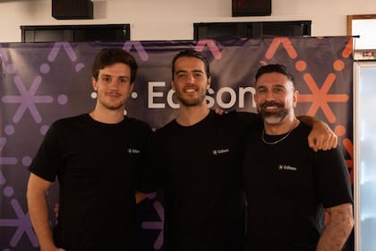 Tomás Fortín, Matías Kahl y Alejandro Mashad, fundadores de Edison
