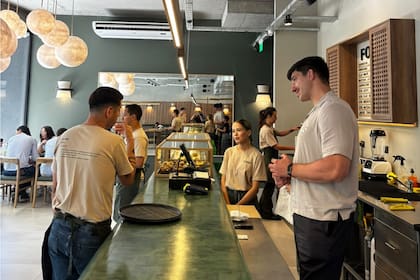 Tomás Lavanini, en FOMO, su propio café