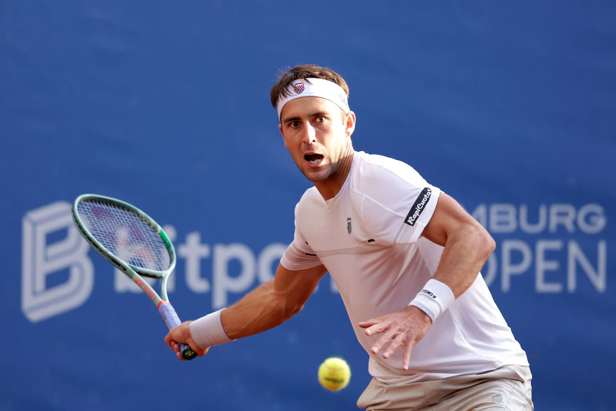 Tomás Martin Etcheverry perdió en los 8vos de final de Hamburgo con Tommy Paul