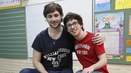 Tomás Usach (izq.) y Pablo Ingberg fueron compañeros en el colegio Arlene Fern